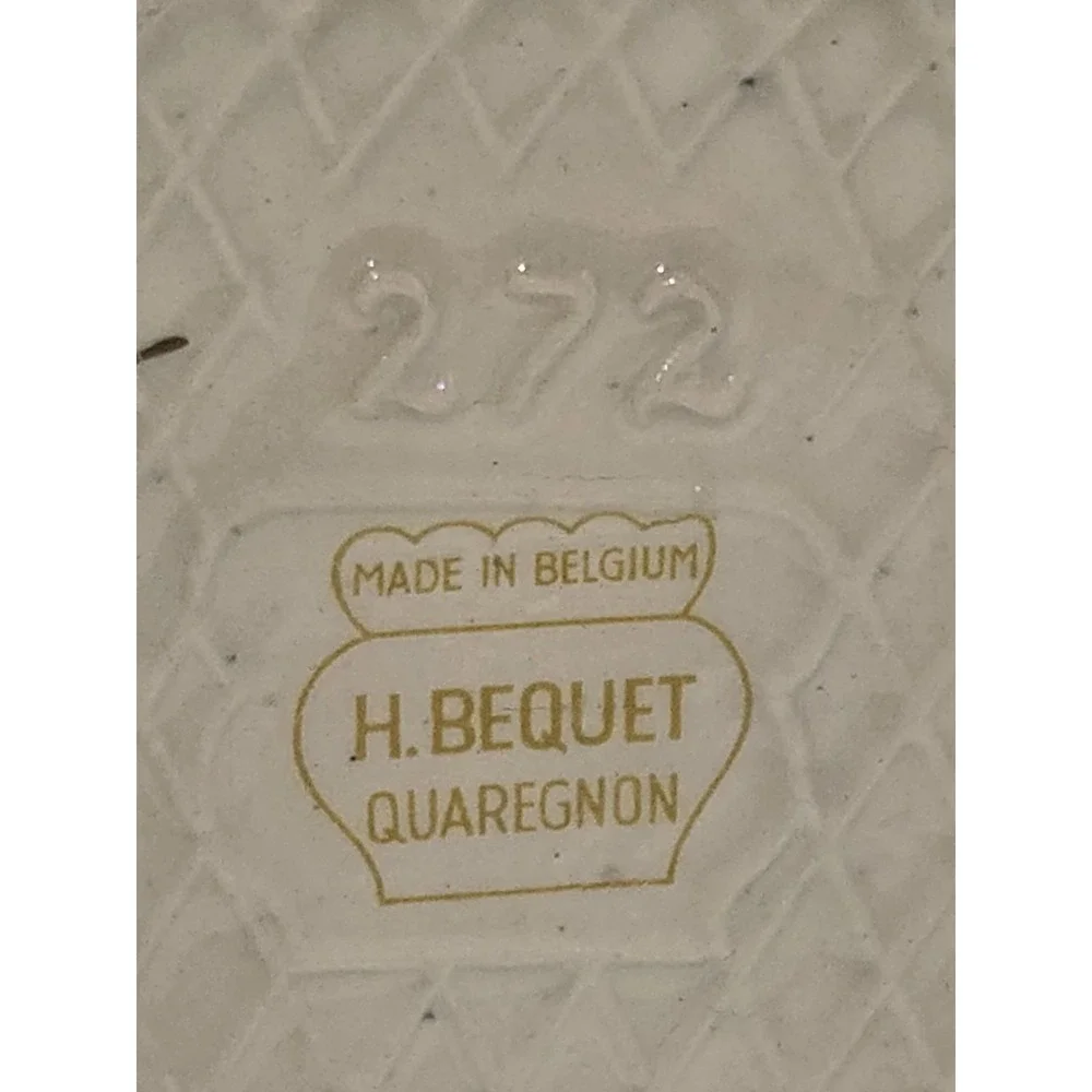 H. Bequet Quaregnon‎ Belgium Hand Painted Ewer Pitcher Scenic Landscape 13